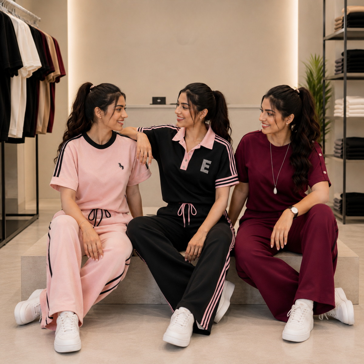 Women's Casual T-Shirt & Trouser Combo | Pack of 3