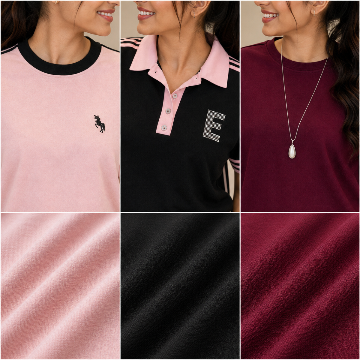 Women's Casual T-Shirt & Trouser Combo | Pack of 3