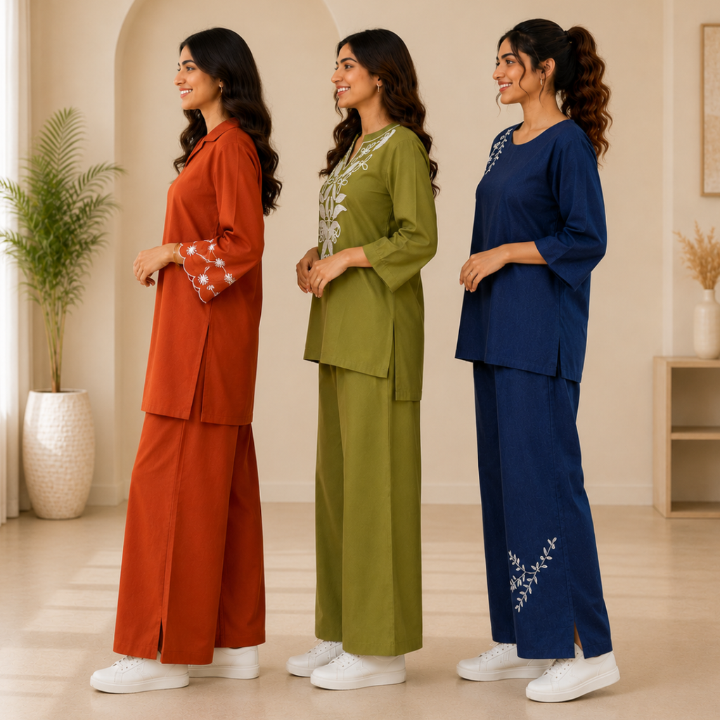 Pack of 3 Women's Every Day Co Ord Set