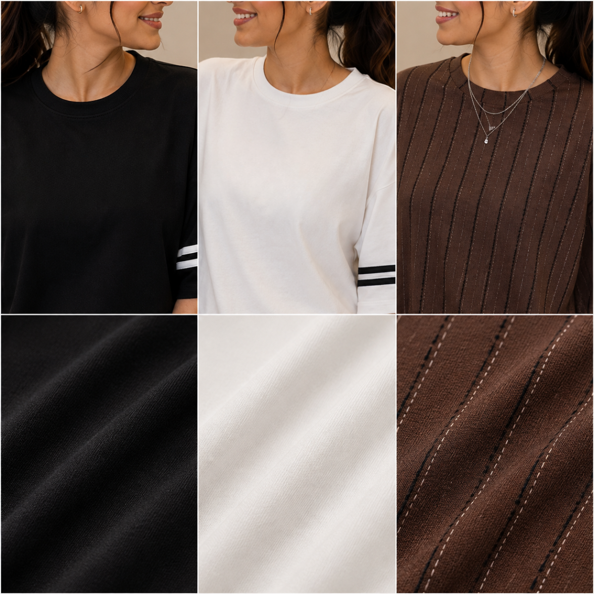 Women's Casual T-Shirt & Trouser Combo | Pack of 3