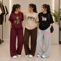 3 Women’s T-Shirt With Matching Trouser ( T5 )