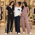 Women's Casual T-Shirt & Trouser Combo | Pack of 3