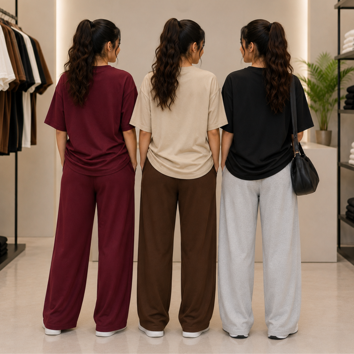 3 Women’s T-Shirt With Matching Trouser ( T5 )