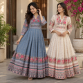 2 Pack Bohemian Ethnic Print Maxi Dress with Flowing Hem | B-16