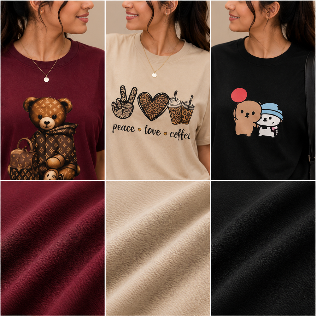 3 Women’s T-Shirt With Matching Trouser ( T5 )