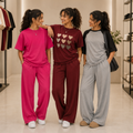 3 Women’s T-Shirt With Matching Trouser ( T6 )