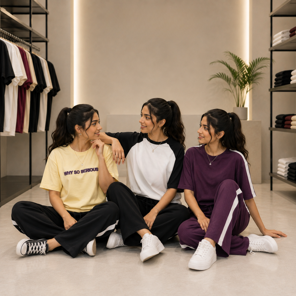 3 Women’s T-Shirt With Matching Trouser ( T7 )