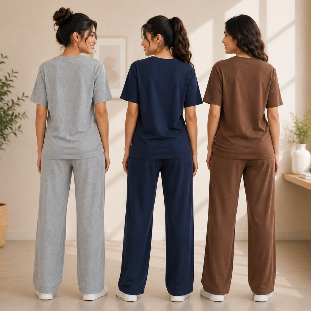 3 Women's T-Shirt with Trouser | Casual Wear ( T10 )
