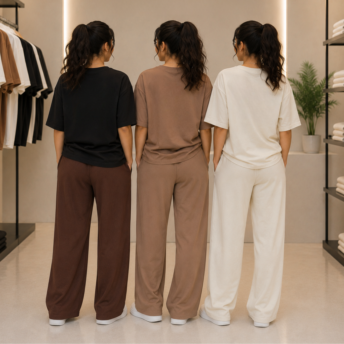 3 Women’s T-Shirt With Matching Trouser ( T8 )