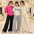 3 Women's Casual Wear T-Shirt With Trousers ( T12 )
