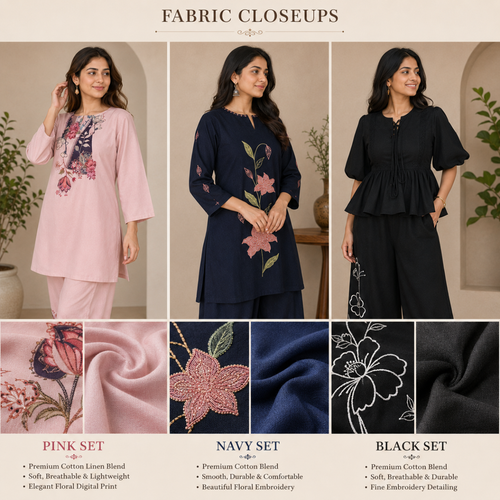 Pack of 3 Women's Every Day Co Ord Set