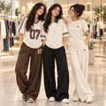 3 Women's Casual Wear T-Shirt With Trousers ( T15 )