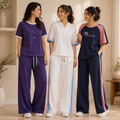 Women's Casual T-Shirt & Trouser Combo | Pack of 3