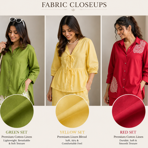 Pack of 3 Women's Every Day Co Ord Set