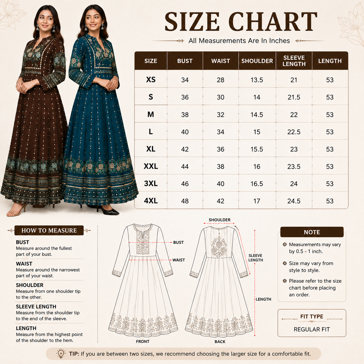2 Pack Bohemian Ethnic Print Maxi Dress with Flowing Hem | B-13