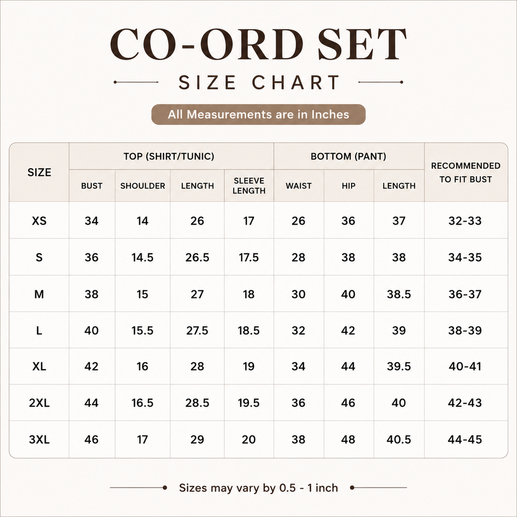 3 Women's Co-Ord Set Outfit | Daily Wear ( CS-10 )