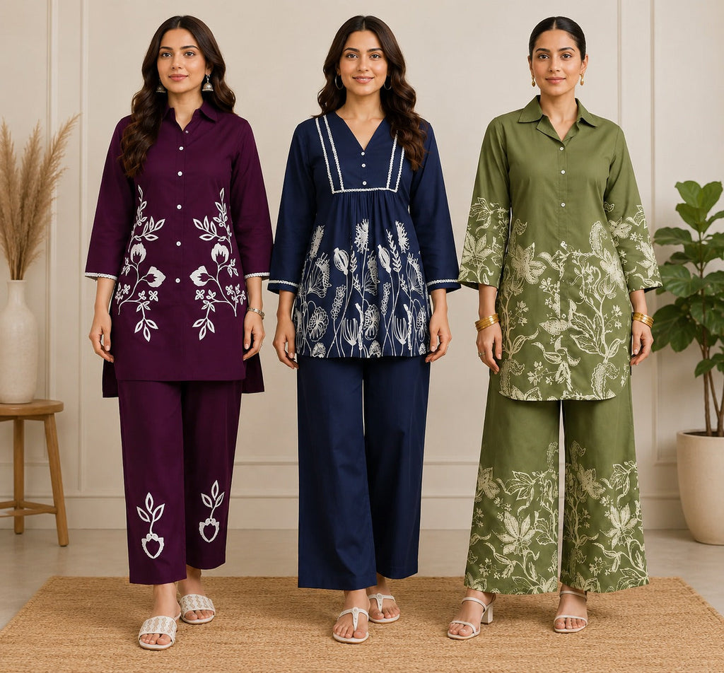 Pack of 3 Women's Every Day Co Ord Set