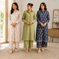 Women’s Kurta Pant | Pack of 3 |  Printed Ethnic Casual Wear