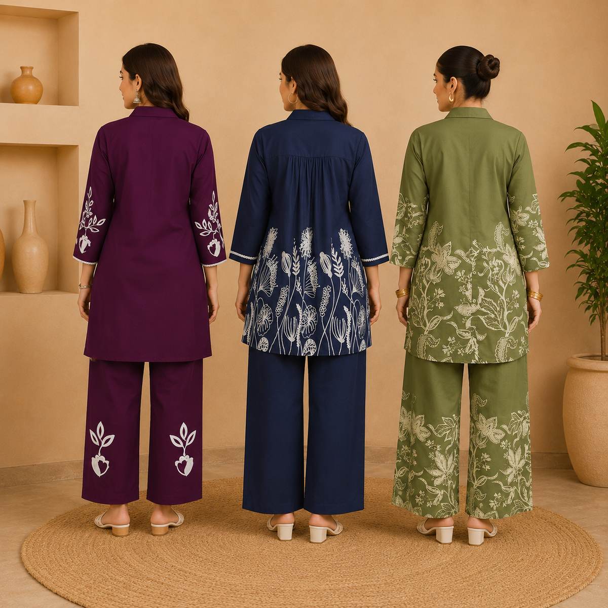 Pack of 3 Women's Every Day Co Ord Set